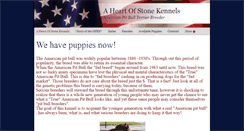 Desktop Screenshot of aheartofstonekennel.com